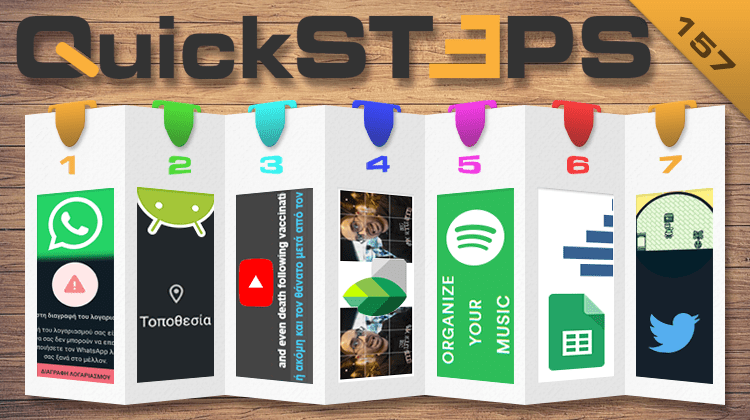 QuickSteps#157 - Διαγραφή WhatsApp, Τοποθεσία Android 10, Pokémon Στο Twitter