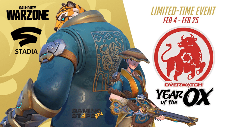 GamingSteps#20210206 - 60.000 Ban Στο CoD Warzone, Google Stadia, Overwatch Lunar New Year