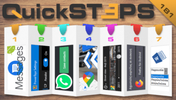 QuickSteps#181 - Ταξίδι Στον Χρόνο, End-to-end Κρυπτογράφηση Messages, 3D Χάρτες