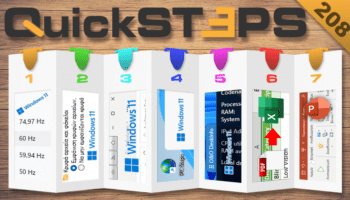 QuickSteps#208 - Ρυθμός Ανανέωσης, Κρυφά Αρχεία, Και Πληροφορίες Συστήματος Στα Windows 11