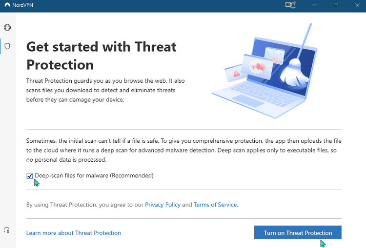 Αποκλείστε Ads Και Απειλές Με Το NordVPN Threat Protection