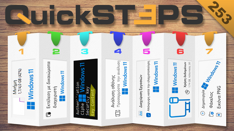 QuickSteps#253 - Πρόγραμματα Με Δικαιώματα Διαχειριστή, Κωδικοί Wi-Fi, Και Χρήση Σύνδεσης Windows 11