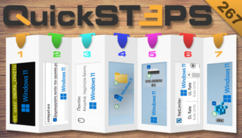 QuickSteps#267 - Κωδικός Πρόσβασης Με Τη Γραμμή Εντολών, Αόρατοι Φάκελοι, Περιορισμένο Εύρος Ζώνης