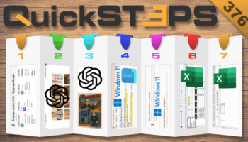 QuickSteps#376 - Φιγούρες Δράσης Στο ChatGPT, Εναλλακτική της Εξερεύνησης Αρχείων, Excel Ως Αριθμομηχανή