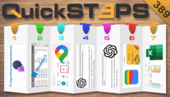 QuickSteps#389 - Έλεγχος Ασφάλειας Short URL, Εύρεση Εργασίας Με Το ChatGPT, Γραφήματα Χωρίς Γραφικά Excel