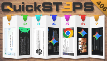 QuickSteps#406 - Αποδοτικότερα Windows 11, Αυξημένη Διαδικτυακή Ασφάλεια Android, Χρωματισμός Εικόνων Με AI