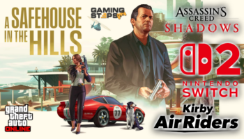 GamingSteps#20251206 - Ο Michael De Santa Στο GTA Online, Assassin's Creed Shadows Στο Switch 2, Kirby Air Riders Fix