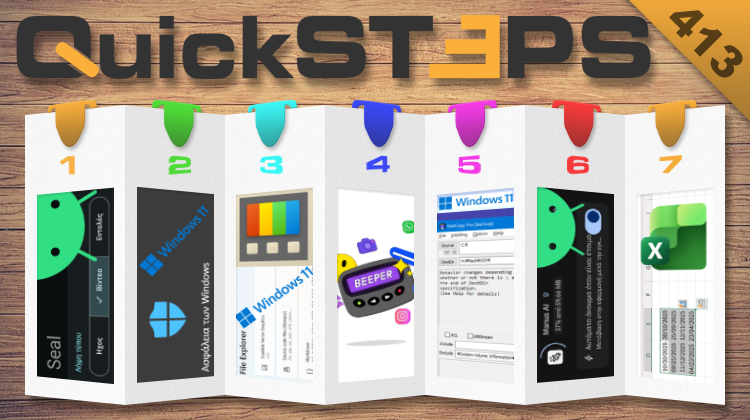 QuickSteps#413 - Λήψη Βίντεο Android, Όλες Οι Εφαρμογές Chat Σε Μία, Γρήγορη Μεταφορά Αρχείων, MS Defender