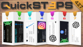 QuickSteps#427 - Κρυφό Μενού Δικαιωμάτων Και Τοπική AI Στο Android, Υγεία Μπαταρίας Στα Windows 11