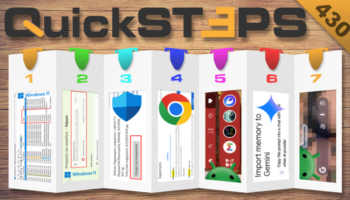 QuickSteps#430 - Ιστορικό Χρήσης Κάμερας Στα Windows 11, Γραμμή Εργασιών Στο Android, Μνήμη ChatGPT Στο Gemini