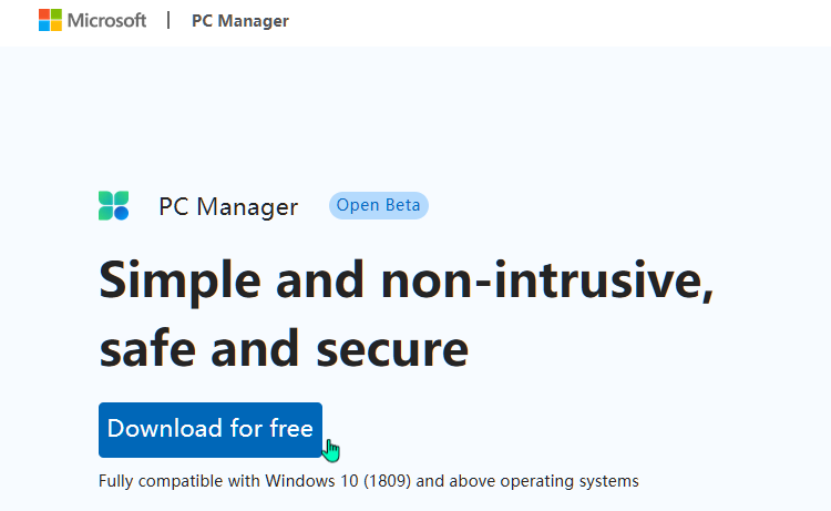 Microsoft PC Manager 1