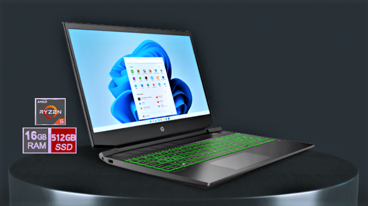 featured Gaming Laptop HP Pavilion 15.6 144Hz Με RTX 3050 Ti