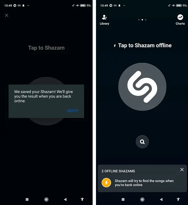 Αναγνώριση τραγουδιού online και offline με το Shazam