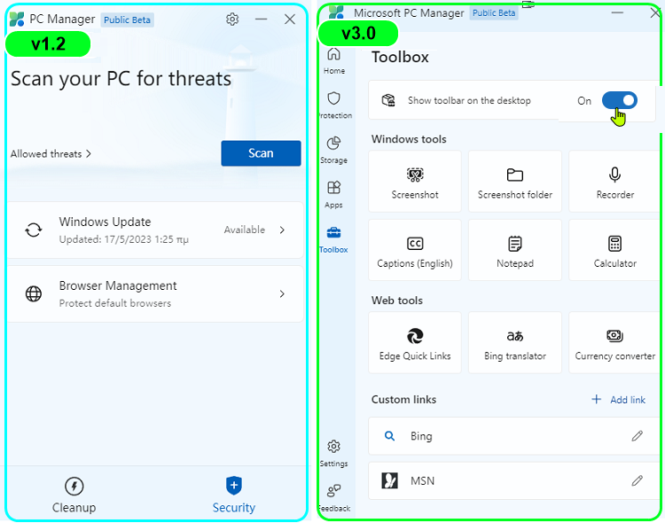 Microsoft PC Manager 3.0 10a