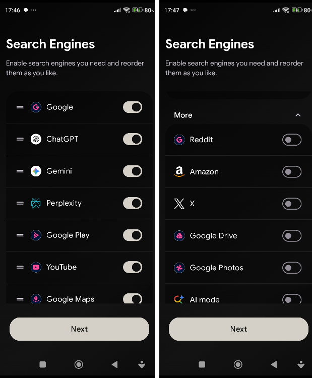 Quick Search Android app 1ααm