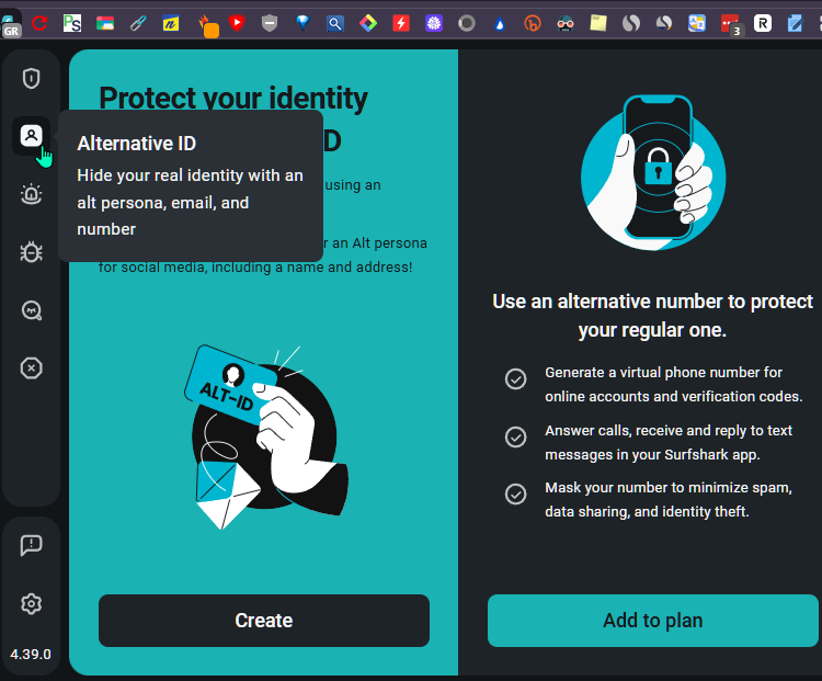 Alternative ID Απόκρυψη Email