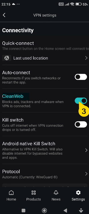 SurfShark CleanWeb 2ααα